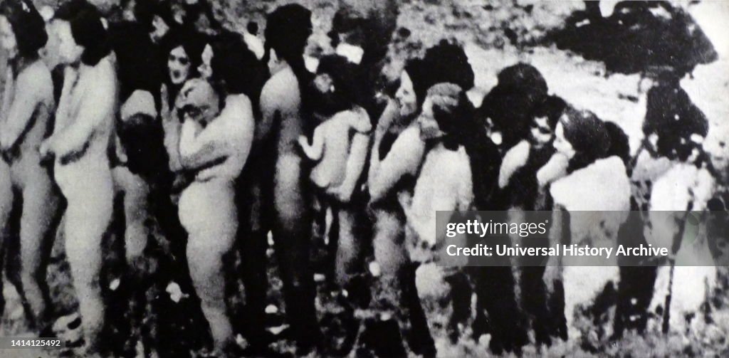 Treblinka prisoners on their way to the gas chamber