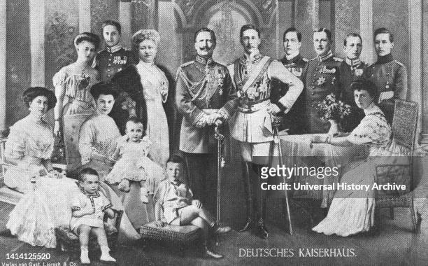 Royal family of Germany, World War I. William II, Emperor of Germany and King of Prussia, married the Princess Victoria of...
