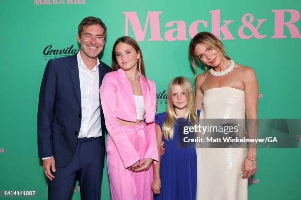 Mark Duplass, Molly Duplass, Ora Duplass and Katie Aselton attend the Los Angeles Premiere of Gravitas Premiere's "Mack And Rita" at NeueHouse Los...