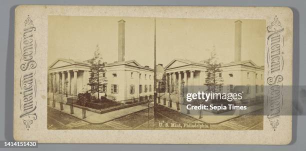 Philadelphia Mint, U.S. Mint, Philadelphia , American scenery , anonymous, Philadelphia, 1868 - 1890, cardboard, paper, albumen print, height 87 mm ×...