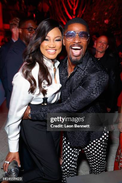 Garcelle Beauvais and Jamie Foxx attend the after party for the World Premiere of Netflix's "Day Shift" on August 10, 2022 in Los Angeles, California.