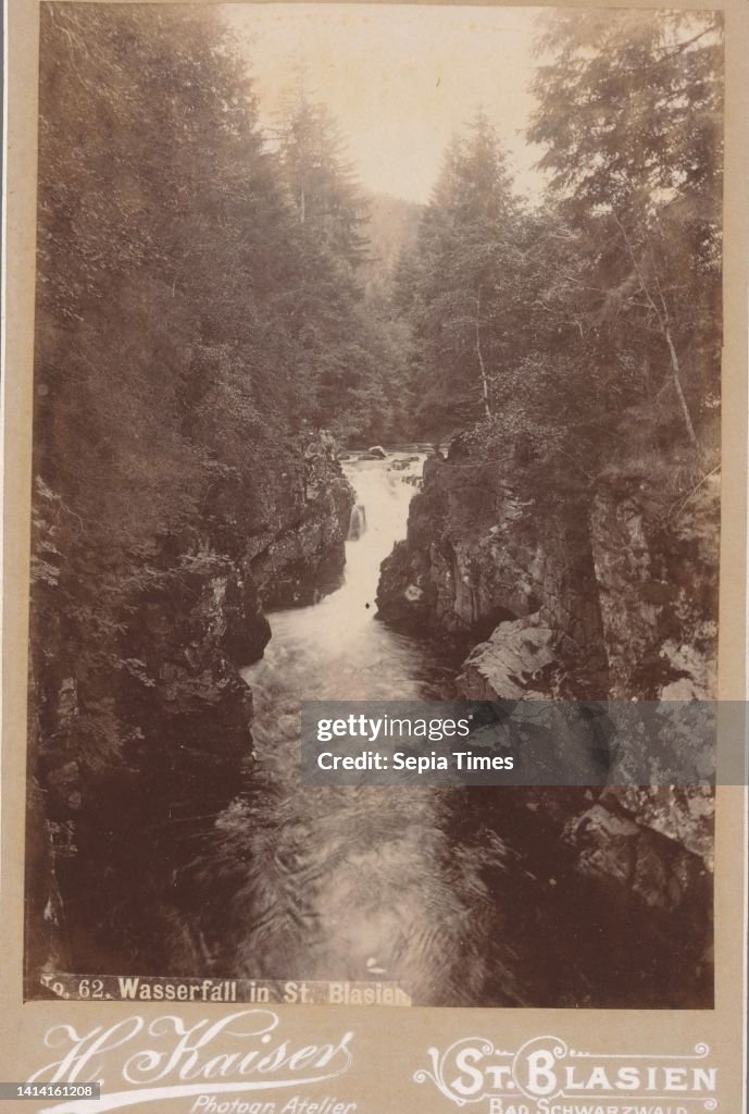 View of a waterfall near Sankt Blasien