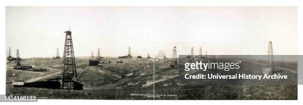 Property of American Crude Oil Company, Kern River field, c1910. Photographic print.