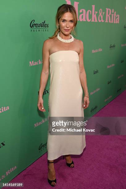 Katie Aselton attends the NeueHouse x Mack & Rita Premiere at NeueHouse Los Angeles on August 10, 2022 in Hollywood, California.