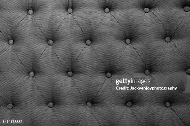 close up black-gray fabric and texture of sofa background. - cushion texture stock pictures, royalty-free photos & images