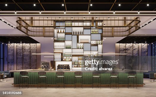 3d render of a luxury hotel bar 3d render of a luxury hotel bar