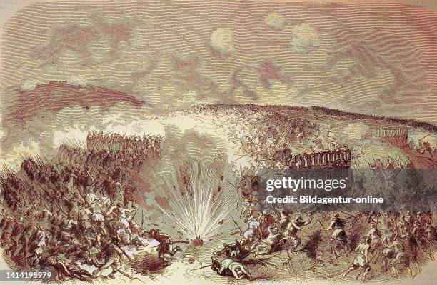 Crimean War 1855, the battle at the Thurm Malachow, February, The Battle of Malakoff was a major battle during the Crimean War, fought between...