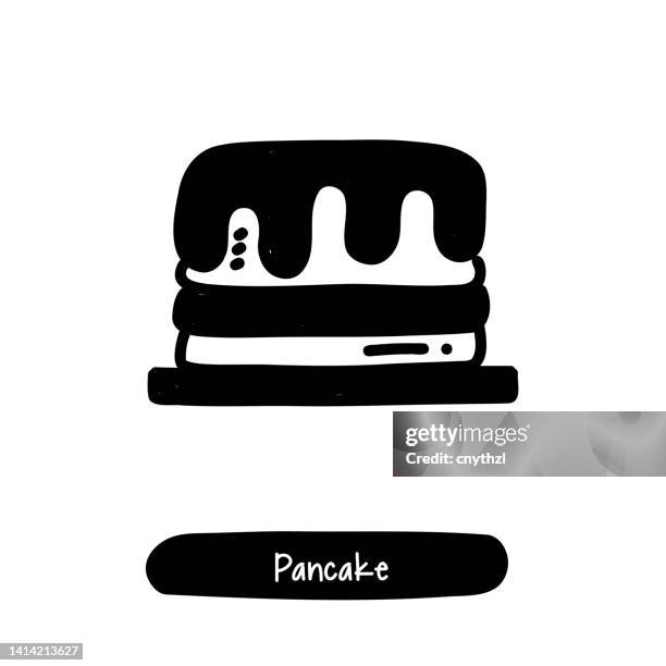 pancake icon. trendy style vector illustration symbol - pancake stack stock illustrations