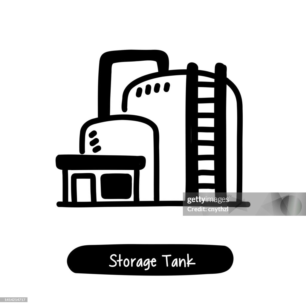 Storage Tank Icon. Trendy Style Vector Illustration Symbol
