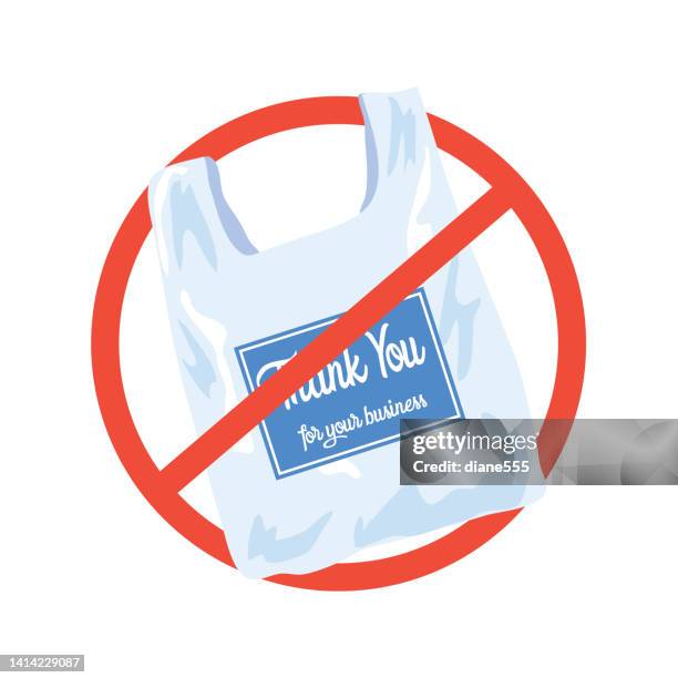 single use plastics ban: plastic bag isolated on a transparent background. - trash bag isolated stock illustrations