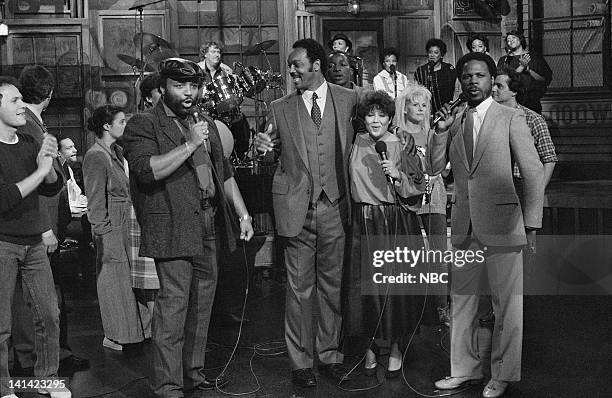 Episode 3 -- Aired -- Pictured: Billy Crystal, Andrae Crouch, Rev. Jesse Jackson, unknown, Wintley Phipps -- Photo by: R.M. Lewis Jr./NBCU Photo Bank