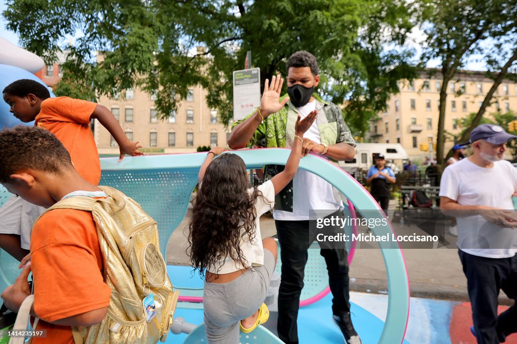 Hebru Brantley attends as The LEGO Group, Hebru Brantley, and The