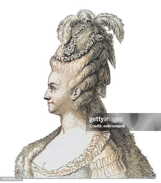 portrait of marie antoinette, last queen of france before the french revolution - マリーアントワネット ストックフォトと画像