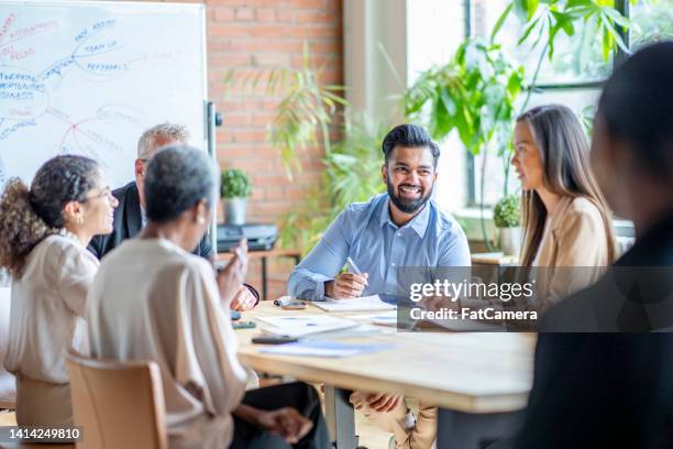 business meeting in the city - director office stock pictures, royalty-free photos & images