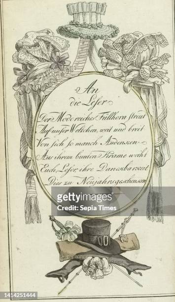 Journal des Luxus und der Moden 1790, Band V, Frontispieces from the fashion journal Journal des Luxus und der Moden, edited by Friedrich Justin...