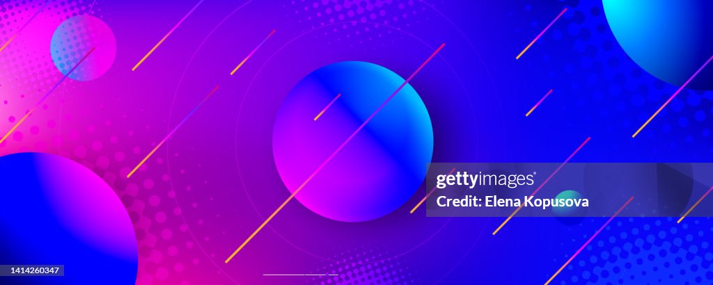 Geometric color gradient abstract background. Online order infographics, web page, app design.