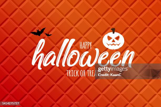 happy halloween lettering. greeting cards, posters, banners, flyers and invitations. happy halloween text, holiday background stock illustration - halloween font stock illustrations