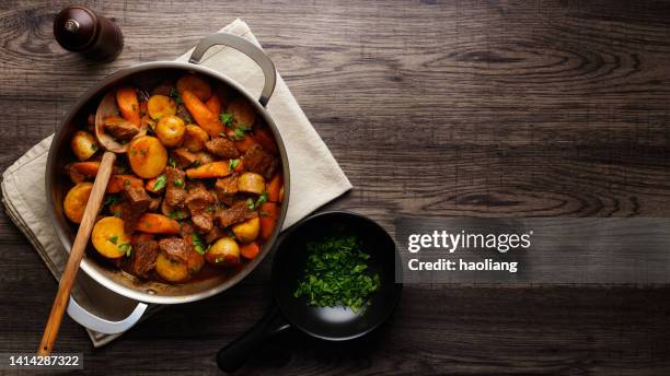 healthy sticky beef stew - stewing stock pictures, royalty-free photos & images