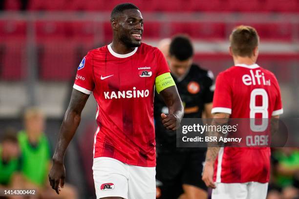Bruno Martinis Indi of AZ Alkmaar reacts during the UEFA Europa Conference League Third Qualifying Round match between AZ and Dundee United FC at...