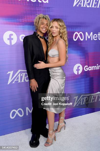 Iann Dior and Luna Montana attends Variety's 2022 Power Of Young Hollywood Celebration Presented By Facebook Gaming on August 11, 2022 in Los...
