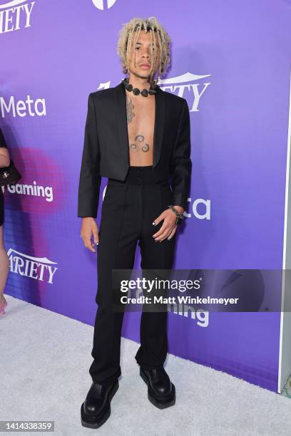 Iann dior attends Variety Power of Young Hollywood Event Presented by Facebook Gaming on August 11, 2022 in Hollywood, California.
