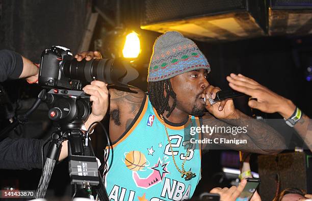 Rapper Wale performs at La Zona Rosa on March 15, 2012 in Austin, Texas.