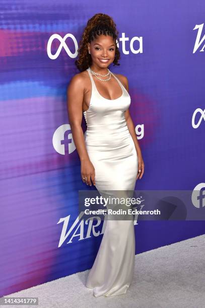 Halle Bailey attends Variety's 2022 Power of Young Hollywood Celebration presented by Facebook Gaming on August 11, 2022 in Hollywood, California.
