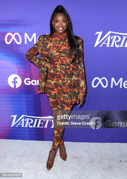 Coco Jones arrives at the Variety's 2022 Power Of Young Hollywood Celebration Presented By Facebook Gaming on August 11, 2022 in Hollywood,...