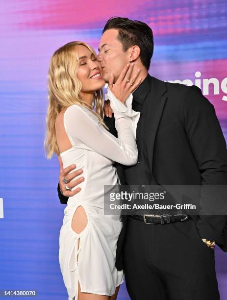 Cassie Randolph and Brighton Reinhardt attend Variety's 2022 Power of Young Hollywood celebration presented by Facebook Gaming on August 11, 2022 in...