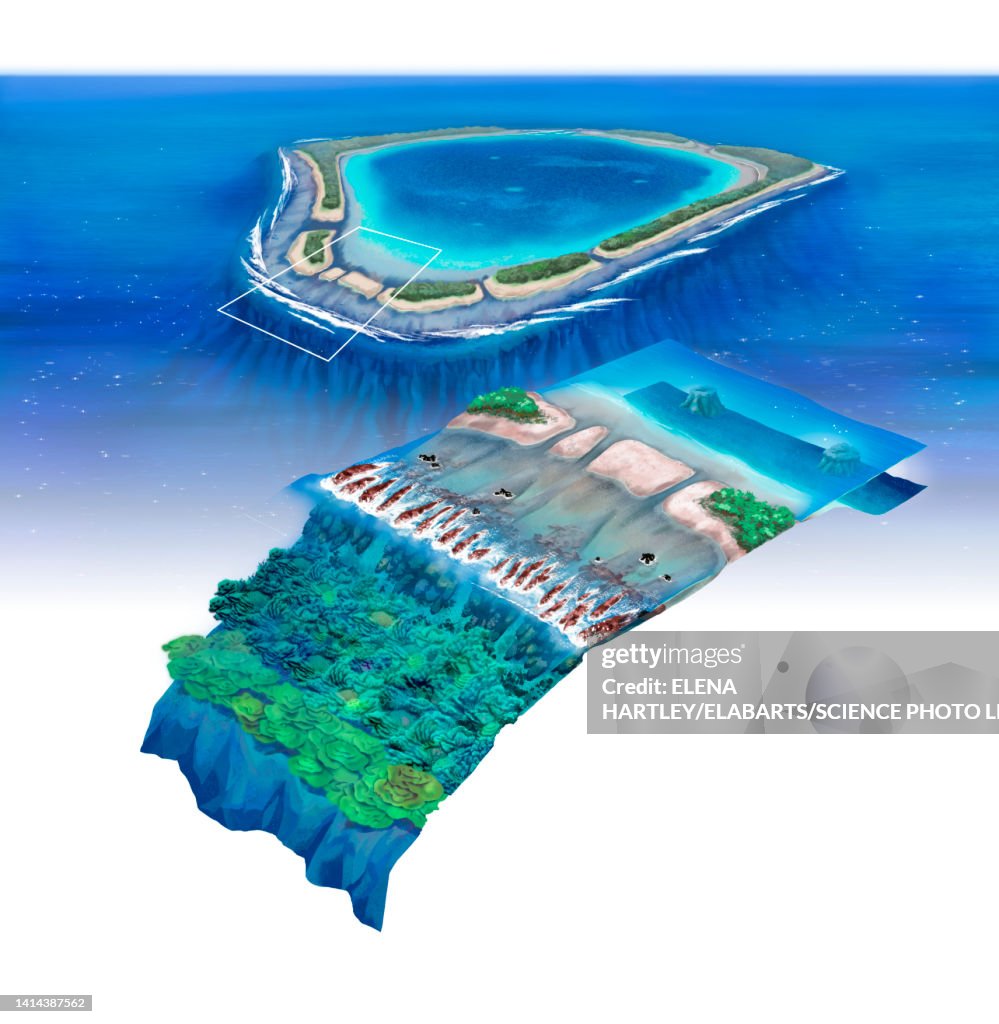 Atoll, illustration