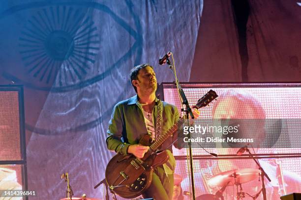 Caleb Followill of Kings of Leon performs on day two of Sziget Festival 2022 on Óbudai-sziget Island on August 11, 2022 in Budapest, Hungary