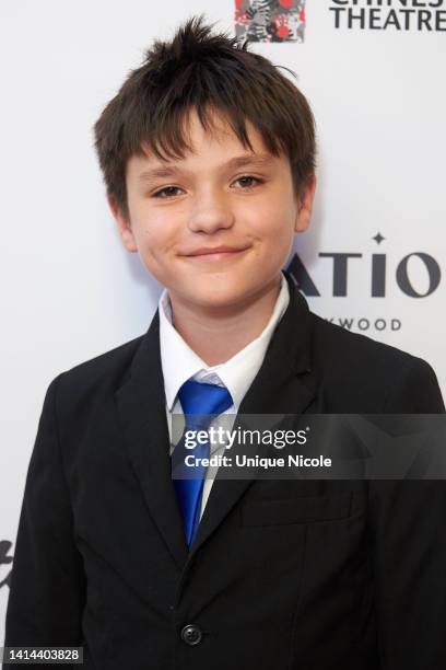 Cooper Alexander attends the 2022 HollyShorts Film Festival opening night celebration at TCL Chinese Theatre on August 11, 2022 in Hollywood,...