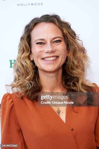 Emily Gipson attends the 2022 HollyShorts Film Festival opening night celebration at TCL Chinese Theatre on August 11, 2022 in Hollywood, California.