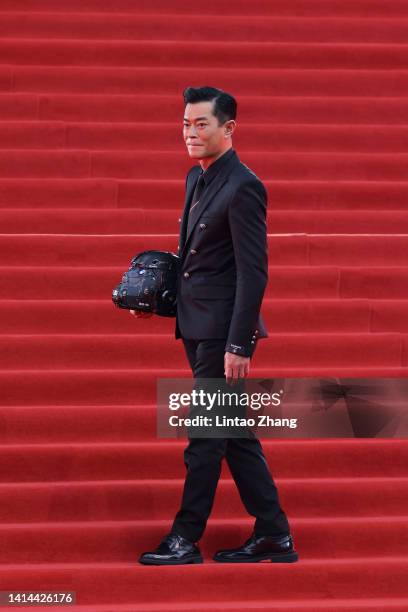 Actor Louis Koo arrives at the red carpet of 2022 Beijing International Film Festival on August 12, 2022 in Beijing, China.