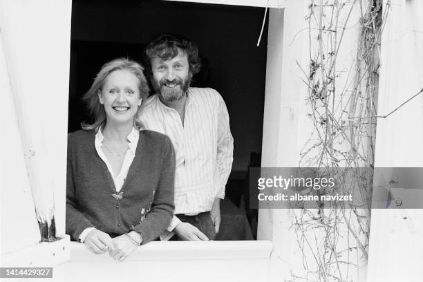 Portrait de l'acteur Claude Rich et son épouse : l'actrice Catherine Rich en 1980.
