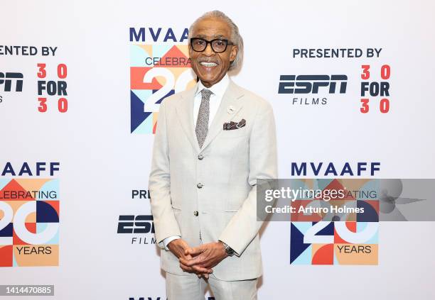 Reverend Al Sharpton attends 2022 Martha's Vineyard African American Film Festival for the screening of "Loudmouth" on August 07, 2022 in Martha's...