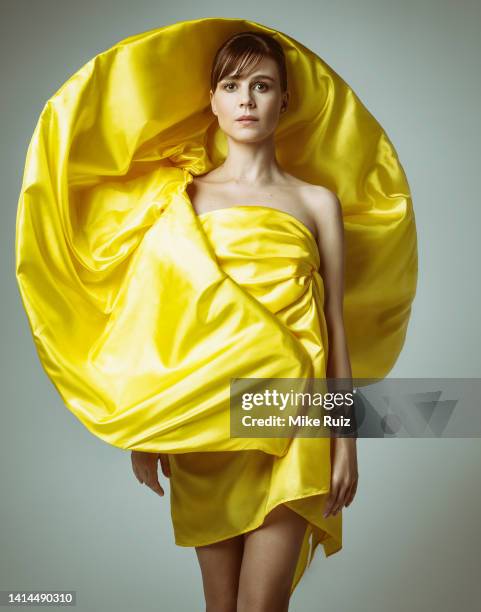 Actress Katja Herbers is photographed for Photobook Magazine on June 7, 2022 in New York City. PUBLISHED IMAGE.