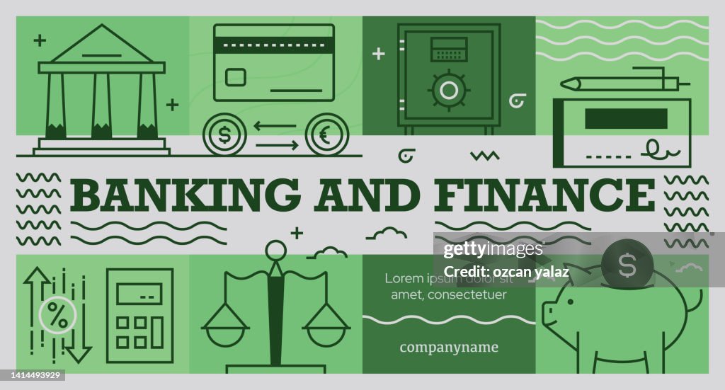 Bank Financing Visual Banking And Finance Related Vector Design Concept High-Res Vector ...