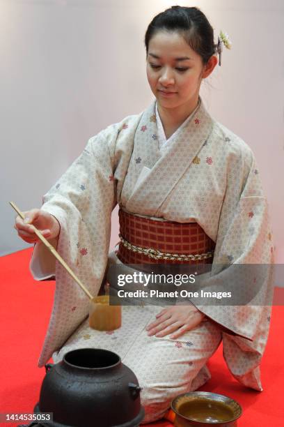 Tea ceremony at an arts and culture festival in London.