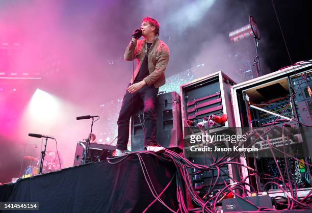 Julian Casablancas of The Strokes performs at Nissan Stadium on August 12, 2022 in Nashville, Tennessee.