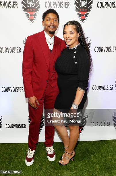 Bradley Beal of the Washington Wizards and Kamiah Adams-Beal attend the Dre The Mayor Birthday Celebration event at 101 Constitution Avenue on August...