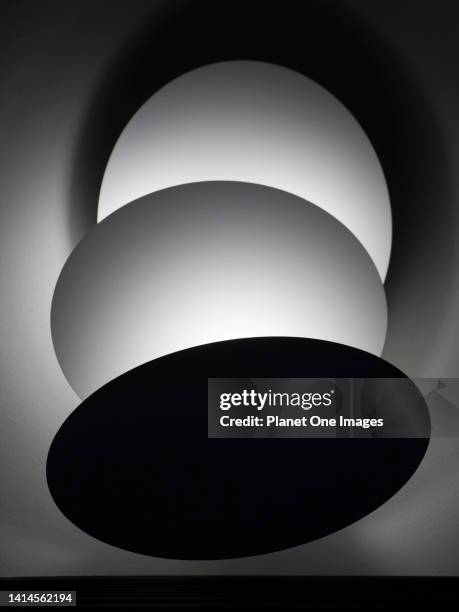 Abstract visualisation: light fixture in Paris, France.