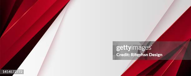 bildbanksillustrationer, clip art samt tecknat material och ikoner med abstract black red and white papercut background with blank space design. modern futuristic background . can be use for landing page, book covers, brochures, flyers, magazines, any brandings, banners, headers, presentations, and wallpaper backgrounds - röd bakgrund