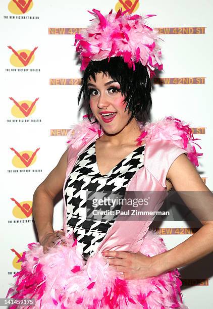 Emily Shackelford attends the opening night of "Lucky Duck" at The New Victory Theater on March 16, 2012 in New York City.
