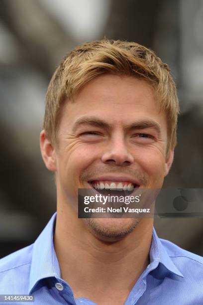 Derek Hough visits Extra at The Grove on March 16, 2012 in Los Angeles, California.