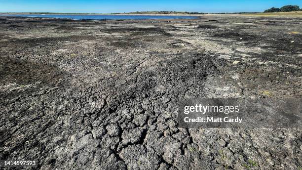 Low water levels and the dried bed are seen at Colliford Lake near Bodmin on August 12, 2022 in Cornwall, United Kingdom. Water levels at Cornwall’s...