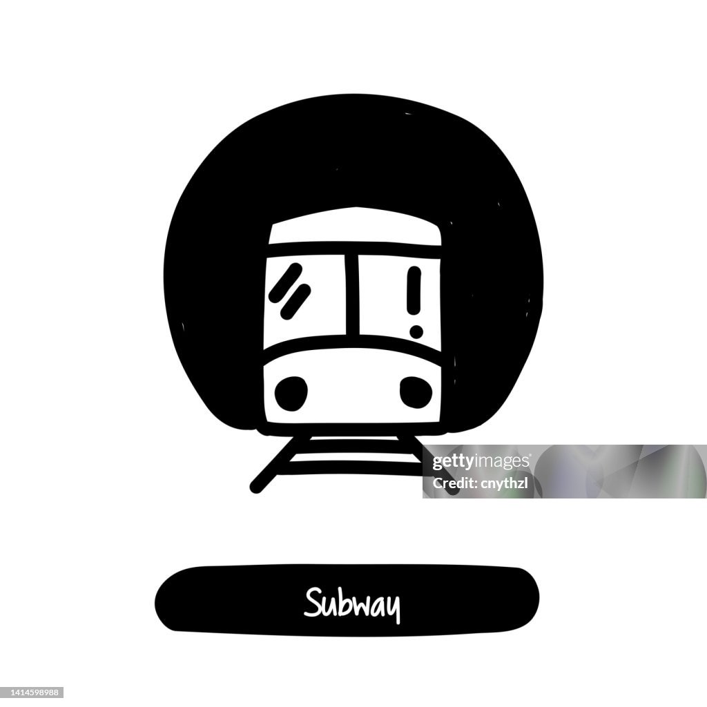 Subway Icon. Trendy Style Vector Illustration Symbol