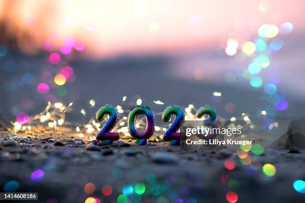 happy new year 2023 numbers. - congratulations balloons stock pictures, royalty-free photos & images