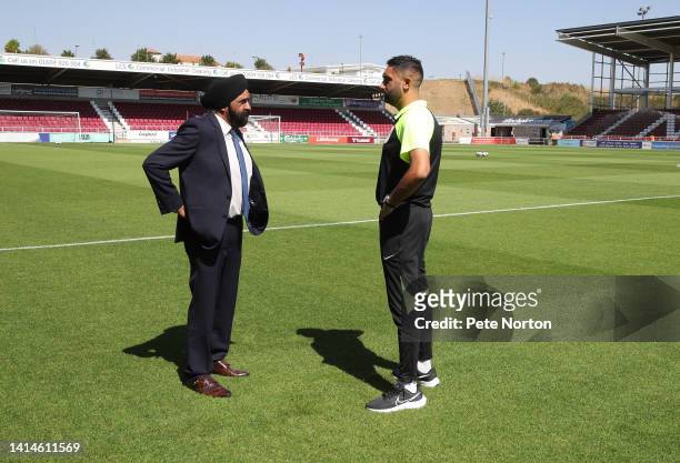 Referee Sunny Gill, who will officiate his first EFL match and become the first British South Asian referee since his father Jarnail Singh 10 years...