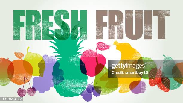 healthy fruit - kitchen trolley stock illustrations